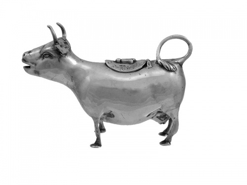 Sterling Silver Cow Cream Jug 1925